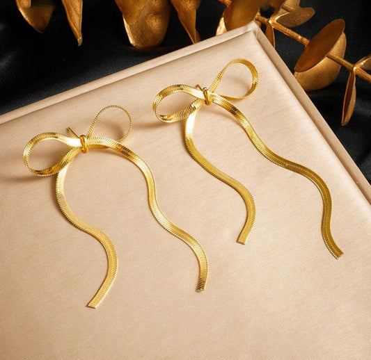 Aurora bow earrings